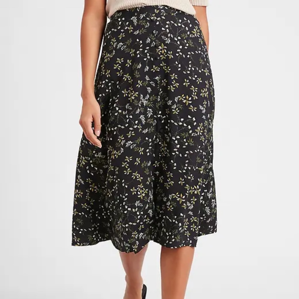 Banana Republic Factory Button-Front Midi Skirt